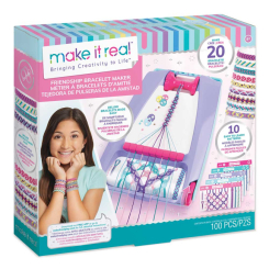 Наборы для творчества - Игровой набор для плетения браслетов Make it Real Лучшие друзья с станком (MR1457)