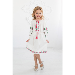 Костюми та маски - Вишита сукня Скиба СК4162 104 Білий з вишневим (hub_IRuk92230)