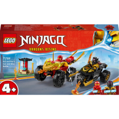Конструктори LEGO - Конструктор LEGO NINJAGO Автомобільна й байкова битва Кая і Раса (71789)