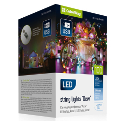 Мебель для геймеров - Светодиодная гирлянда-роса СolorWay LED 100 10м 8 функций разноцветная USB (CW-G-100L10NUMC) Мебель для геймеров - Светодиодная гирлянда-роса СolorWay LED 100 10м 8 функций разноцветная USB (CW-G-100L10NUMC)