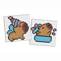 Мозаика - Алмазная мозаика Ідейка Капибара отмечает 9х9 см (AMS1164)