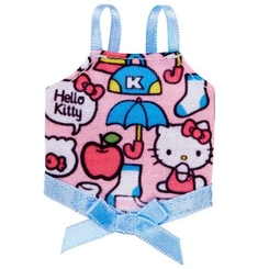 Одежда и аксессуары - Хитовый топ Barbie Hello Kitty Розовый с голубым бантом (FLP40/FLP42)