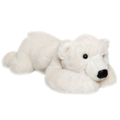 Мягкие животные - Мягкая игрушка Aurora Медведь полярный лежащий 53 см (180655A)