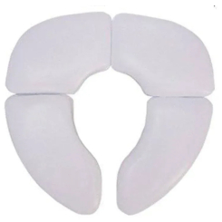 Товари для догляду - ​Складна дорожня накладка на унітаз Babyhood Mommy's helper біла (BH-136W)