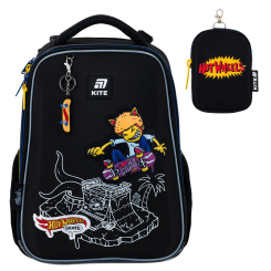 Рюкзаки и ранцы для школы - Рюкзак школьный Kite Education Hot Wheels Skate каркасный (HW25-531M)