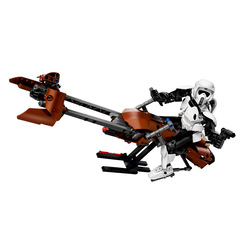 Конструктори LEGO - Конструктор LEGO Star Wars Штурмовик-розвідник і швидкісний мотоцикл (75532)