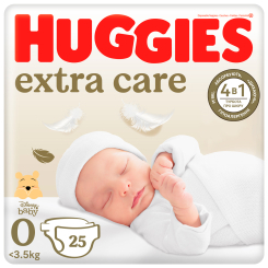 Подгузники - Подгузники Huggies Extra Care 0+ до 3 кг 25 шт (5029053548647)
