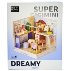 Конструктори з унікальними деталями - Конструктор-румбокс Mini House Інтер'єр Міні Крамниця подарунків (8037)