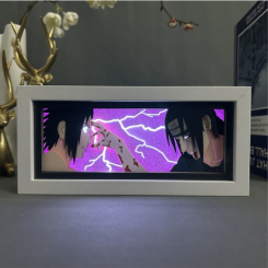 Нічники, проектори - Настільний світильник-нічник Учіха Саске та Учіха Ітачі Uchiha Sasuke and Uchiha Itach Наруто Naruto 1 колір USB (21000) Bioworld