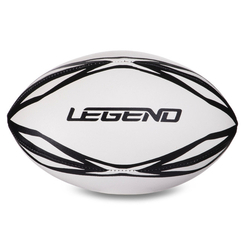 Спортивные активные игры - Мяч для регби резиновый LEGEND FB-3299 №3 Белый-Черный (R-3299)