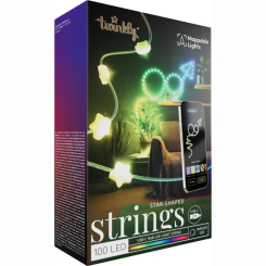 Мебель для геймеров - ​Гирлянда Smart LED Twinkly Strings Star RGB 100 IP20 6м USB-C кабель прозрачный (TWKS100RGB-T)