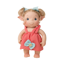 Ляльки - Лялька Nines d'Onil Duendys Ельф з волоссям в червоному сарафані з бантиком (8435054303142/1)