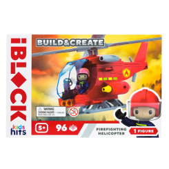 Конструкторы с уникальными деталями - Конструктор IBLOCK Junior Kids hits Build & create Firefighting helicopter (KH43/001/2)