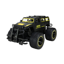 Радиоуправляемые модели - Автомодель Країна Іграшок Джип на радиоуправлении черная с желтым (666-733QMA/1)