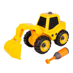 Машинки для малышей - Разборная модель Kaile toys Трактор с ковшом (KL702-5)