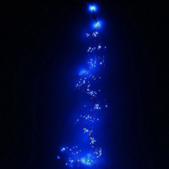 Аксессуары для праздников - Гирлянда-пучок электрическая Led Конский хвост на 200 светодиодов 10 нитей 2 м по 20 диодов Синяя (25232) (11342822)