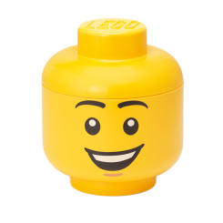 Боксы для игрушек - Бокс-голова LEGO Lifestyle Happy Boy Small (40310812)