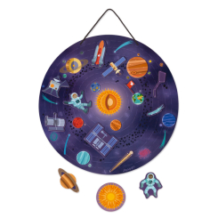 Обучающие игрушки - Магнитная карта Janod Солнечная система (J05462)