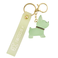 Брелоки - Брелок Brelok market Бульдог прозорий салатовий (2060000021298)