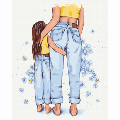 Товари для малювання - Картина за номерами Brushme Мамин стиль (BS53797) Товари для малювання - Картина за номерами Brushme Мамин стиль (BS53797)