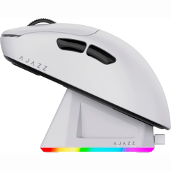 Клавіатура і миші - Мишка Ajazz AJ179P MC Charging Dock Wireless/Bluetooth/USB White (AJ179P-MC-W)