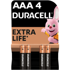 Аккумуляторы и батарейки - Батарейки алкалиновые Duracell Basic AAA 1.5V LR03 4 шт (5000394077164)