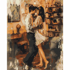 Товари для малювання - Картина за номерами Brushme В обіймах кохання (BS53918)