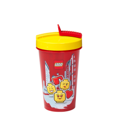 Чашки, стаканы - Стакан с трубочкой LEGO Lifestyle Iconic girl (40441725)
