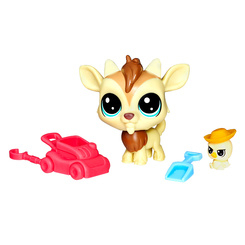 Фігурки персонажів - Набір Littlest Pet Shop Парочка звіряток Квінсі Гоатеі Скрапер (B9358/E0464)