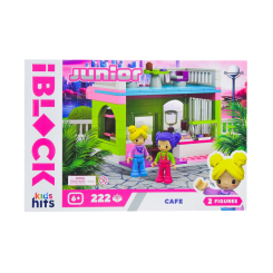 Конструктори з унікальними деталями - Конструктор IBLOCK Junior Kids hits Кафе 222 деталі (KH08/003/4)