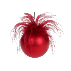 Аксессуары для праздников - Елочный шар BonaDi 10 см Красный (NY15-434) (MR63004)