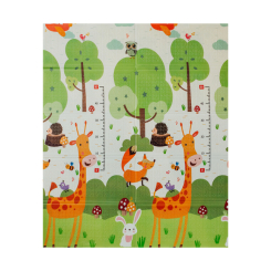 Развивающие коврики - ​Детский двусторонний складной коврик Poppet Веселый жираф и Загадочный лес (2036014)