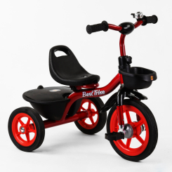Велосипеди - Триколісний дитячий велосипед Best Trike дзвіночок 2 кошика Red and black (102413)
