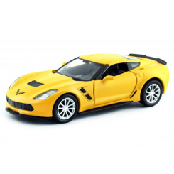 Автомодели - Автомодель Uni-Fortune Chevrolet Corvette C7 желтая 1:32 (554039М(С)