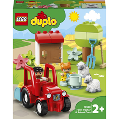 Конструктори LEGO - Конструктор LEGO DUPLO Сільськогосподарський трактор і догляд за тваринами (10950)