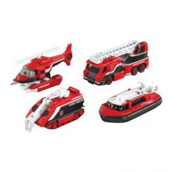 Транспорт і спецтехніка - Ігровий набір транспортних засобів Пожежна команда Tomica (Т85101)