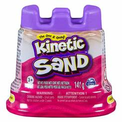 Антистресс игрушки - Кинетический песок для творчества Kinetic Sand Мини-крепость розовый 141 г (71419Pn)