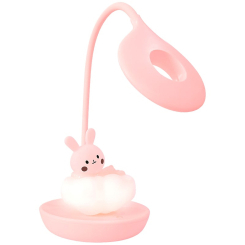Меблі для геймерів - Настільна LED лампа Kite Cloudy Bunny рожевий (K24-493-1-2)