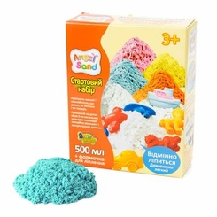 Наборы для лепки - Стартовый набор нежного песка Angel Sand голубой (MA01515B)