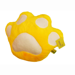 Подушки - М'яка іграшка MeriToys Лапка жовта з білим 40 см (2050000326660/2)