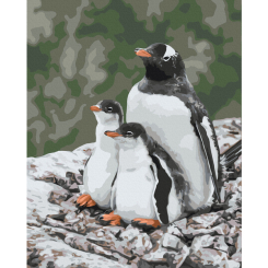 Товари для малювання - Картина за номерами Brushme Родина субантарктичних пінгвінів Тетяна Баглай 40 х 50 см (BS54263) Товари для малювання - Картина за номерами Brushme Родина субантарктичних пінгвінів Тетяна Баглай 40 х 50 см (BS54263)