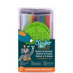 3D-ручки - Набор аксессуаров для 3d-ручки 3Doodler Start Ракета (3DS-БРК-RO) (3DS-DBK-RO)