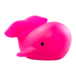 Іграшки для ванни - Іграшка для ванни Bebelino Кит із світловим ефектом рожевий (58093)