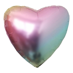 Аксессуары для праздников - Шарик воздушный Flexmetal Сердце омбре металлик жемчужина 45 см (3204-0389)
