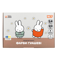 Канцелярские товары - Краски гуашь Yes Miffy 24 цвета (230448)