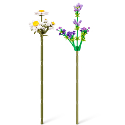 Конструкторы с уникальными деталями - Конструктор MAX S1 Садовые цветы Ромашки и фиолетовые цветы 243 детали (83184GQ1/2)