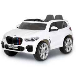 Детский транспорт - Электромобиль Rollplay двуместный BMW X5M A01 белый (7290113213319)