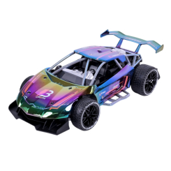 Радиоуправляемые модели - Машинка Країна Іграшок на радиоуправлении фиолетово-желто-красочная (3028/3)