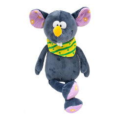 М'які тварини - М'яка іграшка Devilon Мишка з хусткою сіра 26 см (M1807526B-2)