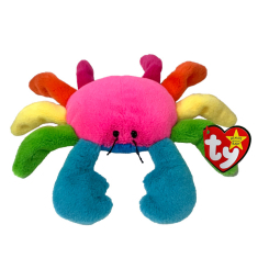 М'які тварини - М'яка іграшка TY Beanie Babies Райдужний краб Scuttle 15 см (41347)